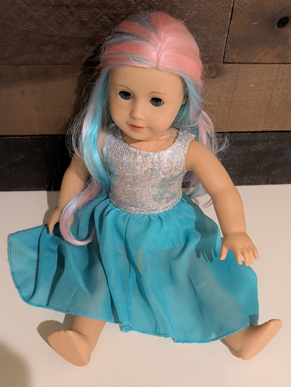American Girl Truly Me #88  Pastel-pink- Blue Hair Fashion Doll 18"X6.5" - Picture 8 of 9
